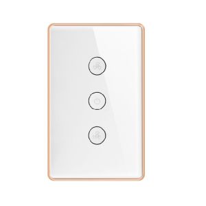 Wholesale Smart Home Lights Wall Switch Controller Smart Home System Iot Wifi Zigbee Touch 2 Gang Switch from china suppliers