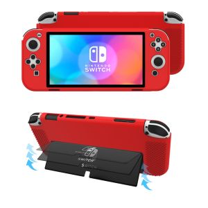 Wholesale Protective HOXC Dockable Switch OLED Silicone Protective Case, New Released Soft Silicone Skin Shell Cover for Switch OLED Released 2021 from china suppliers