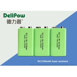 150mAh Rechargeable Batteries Nimh , Rechargeable 9v Batteries For Wireless