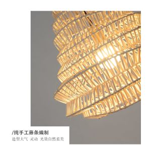 Southeast Asia Creative Rattan Chandelier Handicraft Lamp Design Natural island