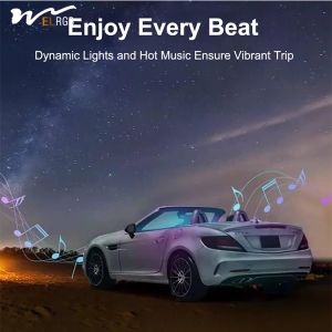 LED Car Strip Lights Multicolor Interior Lighting Kit 16 Million Colors 5 in 1