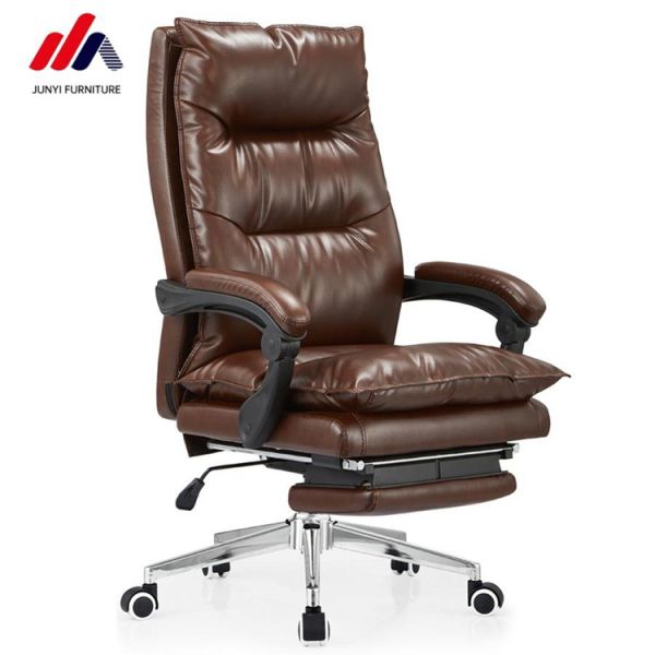 Metal Type Other High Back Manager Chair For Office PC with Movable Leather Executive