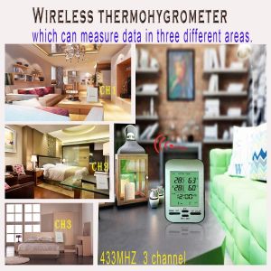 Digital Weather Station And Wireless Wall Mounted Room Thermometer Clock