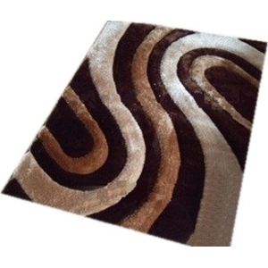 waves circles polyester plush shaggy carpet home rug soft decoration colors