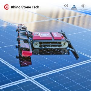 Remote Control Solar Panel Cleaning Robot for PV Power Station Maintenance