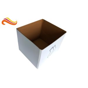 Plain Corrugated Shipping Boxes Fold - And - Tuck Construction Style With E