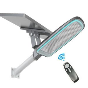 300W All in two Solar street Light with Blue Decoration Light Around for Square