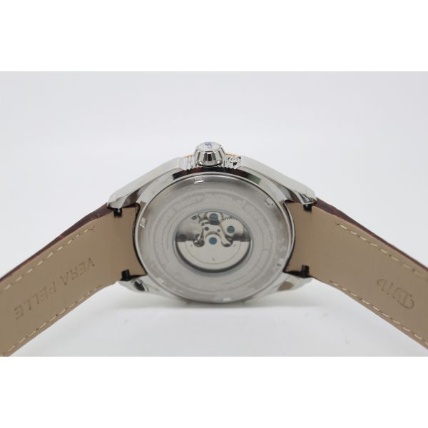 Multifunctional Automatic Leather Watch , Classic Vintage Watches