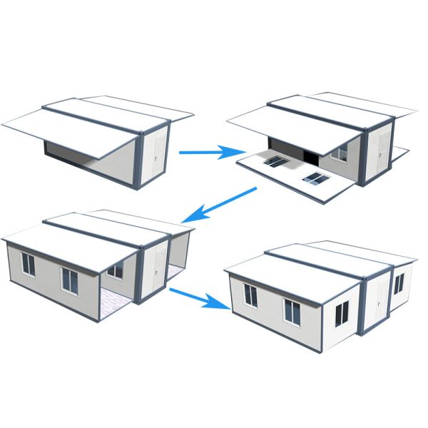 20ft Expandable Tiny Homes Manufacturer With Corridor Handrails