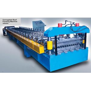 PLC Control Corrugated Roof Panel Roll Forming Machine For Thick 0.25 - 3mm