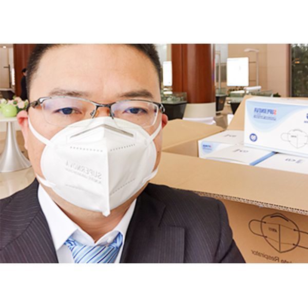 Quality High Filtering Rate KN95 Earloop Disposable Face Masks FFP2 5ply Filtration for sale