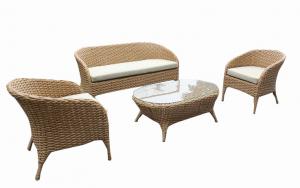Wholesale Outdoor patio furniture 4 pcs rattan wicker sofa set with loveset single chair    --YS5747 from china suppliers