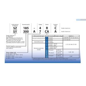 Performer scroll Refrigeration compressor SY300A4ACBB SY300A4ACBC Performer air