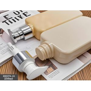 Customized Plastic Bottles Square 250ml PET Bottle