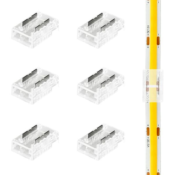 H4mm COB LED Strip Connector 2 Pin 8mm 2835 For Living Room