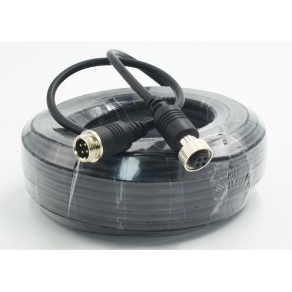 Customized Reversing Camera Extension Cable , 4 Pin Backup Camera Cable