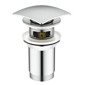 Brass Pop Up Sink Drain Electroplating Effortless Water Flow Anti Corrosion