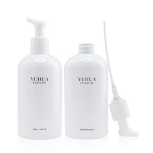 Recycled Cosmetic Packaging Plastic Foam Bottle 500ml PET Liquid Soap Foam