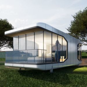 OEM Prefabricated mobile home home space capsule/prefabricated house with