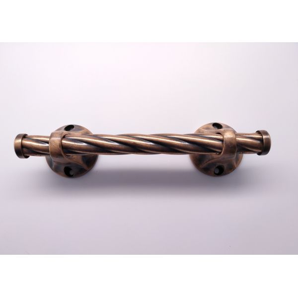 Polished Zamak Metal Coffin Handles H006 red bronze color Size 25.5 x 6.5 cm