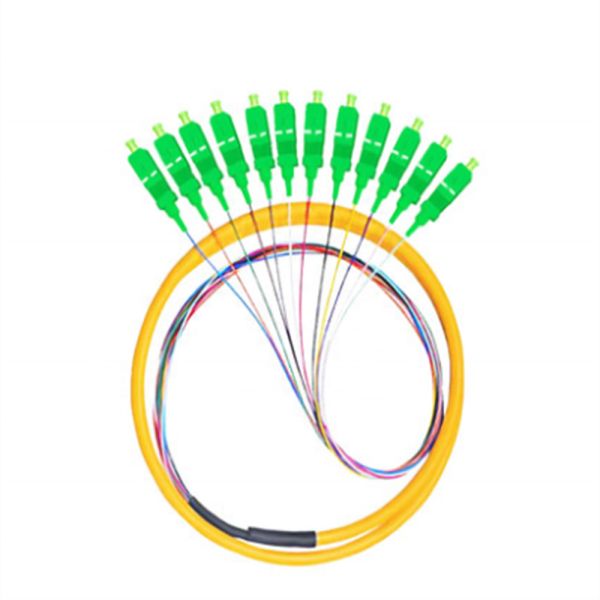 Quality FC ST SC 12 Core G657A1 Fiber Optic Pigtail Bundle Pigtail Fiber for sale