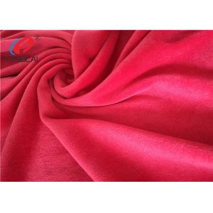 100% Polyester Velvet Fabric For Garment , 75D / 144 F Knitted Holland Velvet
