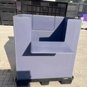 Customized Plastic Pallet Boxes Recyclable Reusable Bulk Container Corrugated