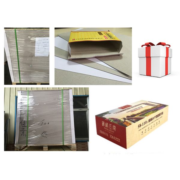 Recycled Premium Coated A4 Paper Board , Hard Stiffness Beverage Board Paper