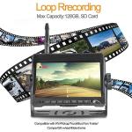 7 Inch IPS Screen RV DVR Reverse Camera 26dB Monitoring System