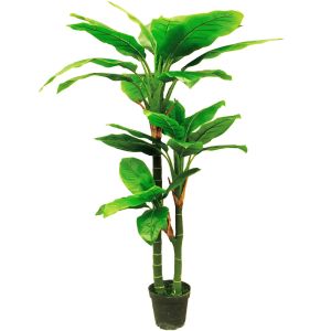 China Dieffenbachia Artificial Landscape Plants Anti UV Evergreen Looking Natural Faux Tree on sale
