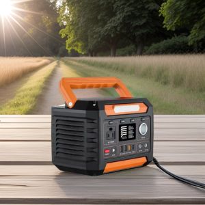 1x AC Pure Sine Wave Output Solar Power Supply with Flashlight and Lithium Ion