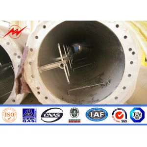 Galvanized Self Supporting Lattice Tower , Telecommunication Antenna Mono Pole