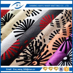 Shrink - Resistant Patterned Microfiber Fabric Upholstery Plush Fabric