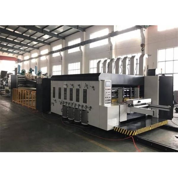 Lead Edge Corrugated Printing Slotting Die Cutting Machine With Folder Gluer
