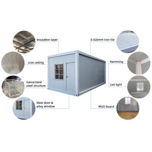Office 40HQ Prefabricated Detachable Container House