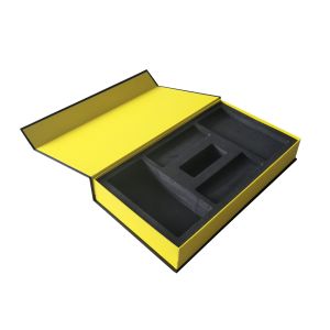 Matte Black Magnetic Book Shaped Box Electronic Packaging Matte Lamination