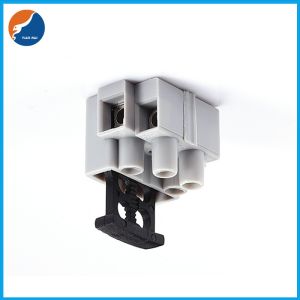 2 PIN Pole PCB Screw Fuse Terminal Connector Block With Glass Ceramic Tube Fuse