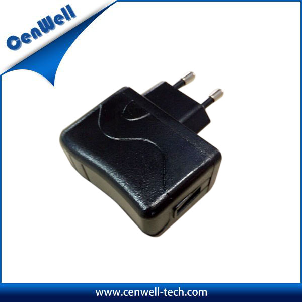 portable wall mount EU plug 5V1.5A rohs ac adapter