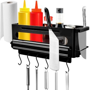 BBQ Caddy with Magnetic Tool Holder Hang Tools Store Sauce Condiments Custom Printing
