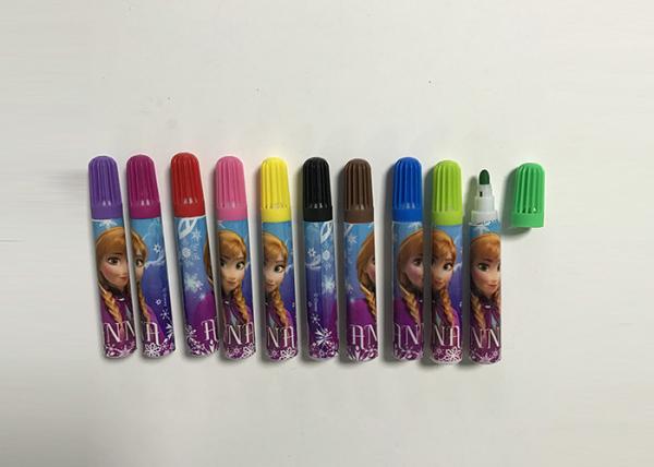 Quality 12 Colored Felt Tip Fluorescent Marker Pen / Fineliner Marker Pen With Fiber Tip for sale