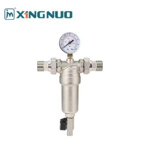 Water Prefilter With Water Pressure Gauge plating Threaded Brass Filter Valve