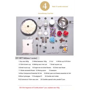 Vegetable Wax Diy Soy Candle Kit Soy Candle Set Making Kit