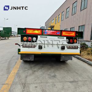 3 Axles 40tons Flatbed Semi Trailer 20ft 40ft Containers