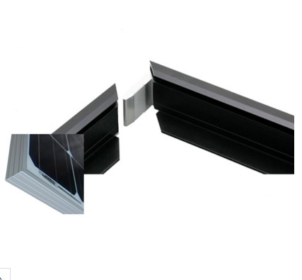 Quality Black Anodized Aluminum Solar Panel Frame With With Cutting / Punching for sale