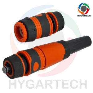 Set of Plastic Adjustable Water Spray Nozzle with Hose Connects and Tap Adaptor for Car Washing Horticulture Irrigation and Gardening