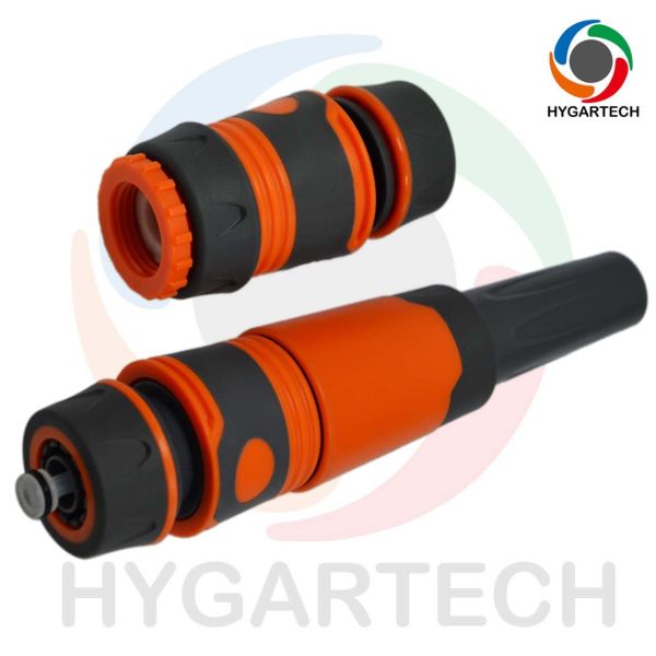Quality Set of Plastic Adjustable Water Spray Nozzle with Hose Connects and Tap Adaptor for Car Washing Horticulture Irrigation and Gardening for sale