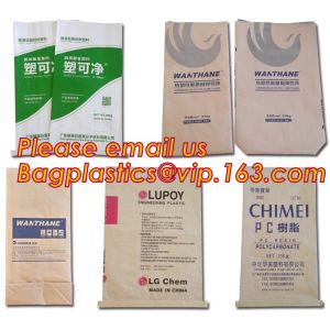 Custom Logo Kraft Paper Three Composite Newest Paper Bag PP Woven Inner Bags for