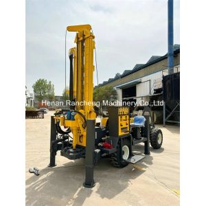 Four-Wheel Drive Borehole Drilling Rig 220m Depth With High-Power 65KW Engine