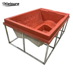 customizable spacious 6-person party spa mold with classic design rectangular