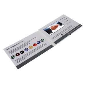 Bespoke Greeting Card With Video Screen Foil Stamping LCD Invitation Card